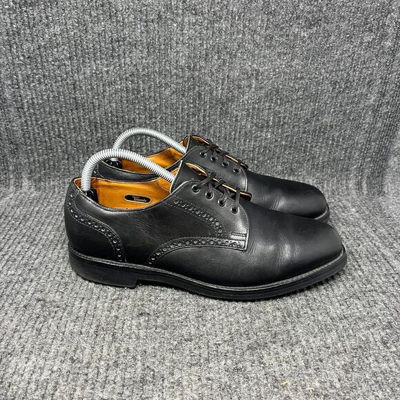 Allen‎ Edmonds Fairmont Oxford Dress Shoes Black Leather Vibram Mens Size 8.5 D